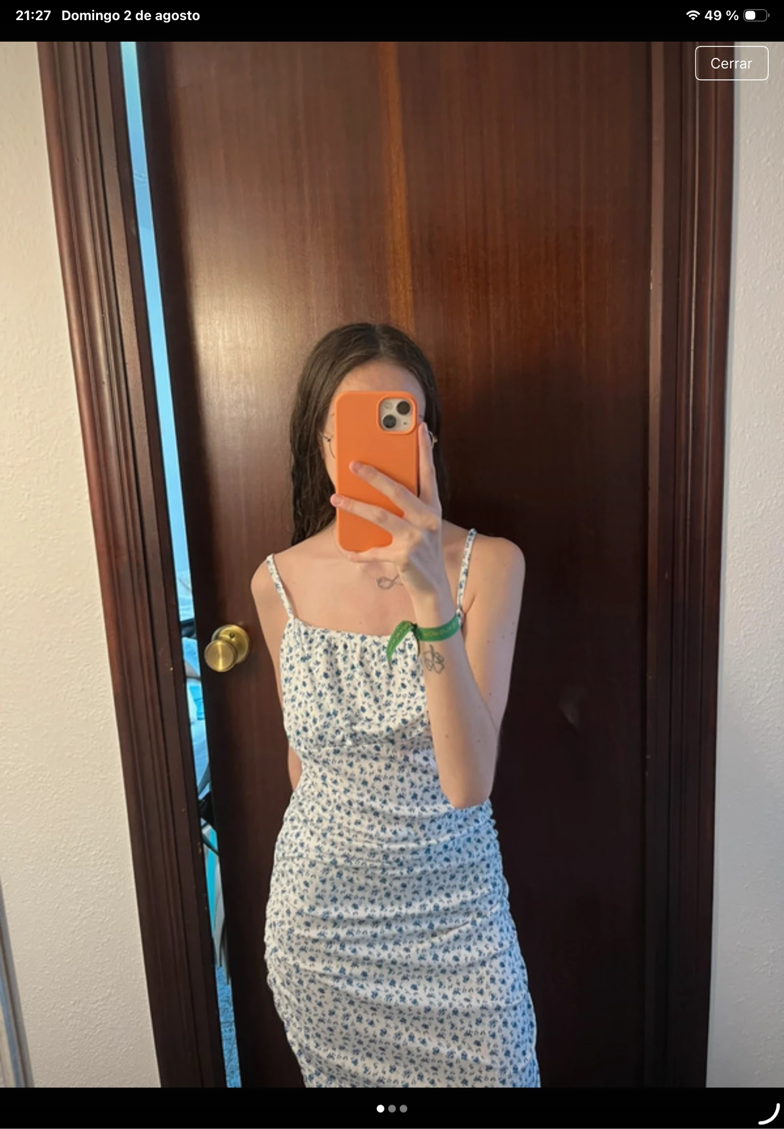 Vestido flores verano mujer 